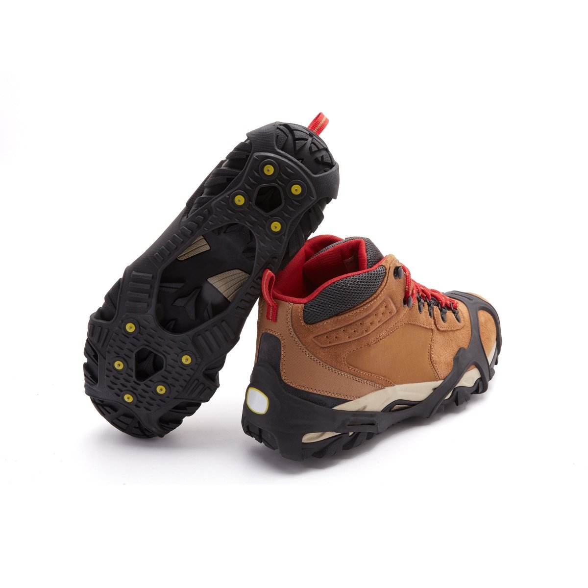Icetrax V3 Tungsten Ice Cleats - Premium Traction Spikes for Winter Hiking, Running & Snow Safety | Non-Slip Ice Grippers for Boots & Shoes