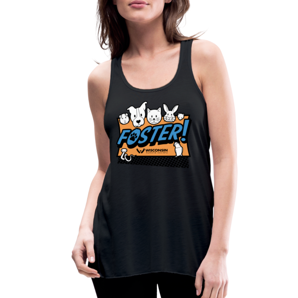 Bella Foster Logo Flowy Tank Top for Women - Soft & Comfortable Casual Summer Tops - Perfect for Yoga, Beach & Everyday Wear
