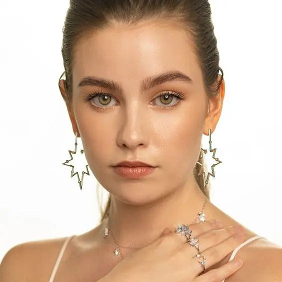 Portia Hoops - Elegant Gold-Plated Hoop Earrings for Women, Hypoallergenic & Lightweight, Perfect for Everyday Wear, Parties & Special Occasions