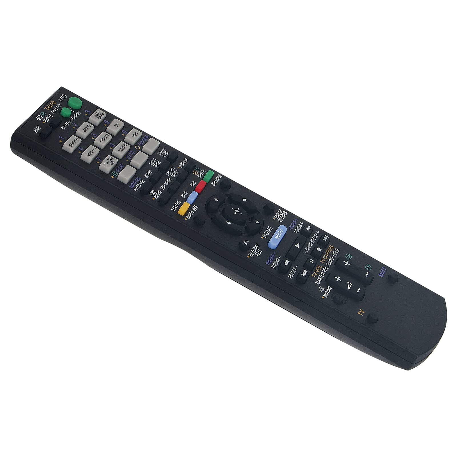 Sony AV Receiver Remote Control Replacement for STR-DH830/720/720HP/710/730 Models (RM-AAU106 RM-AAU107) - Perfect for Home Theater & Entertainment System Setup
