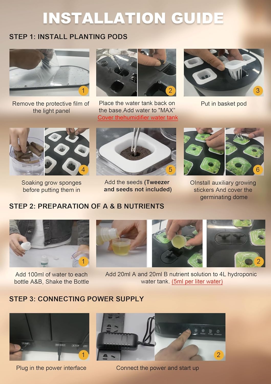 11-Pod Hydroponic Growing System with LED Grow Light & Auto Timer - Indoor Smart Garden Kit for Herbs, Vegetables, and Plant Germination - Perfect for Home, Office, and Small Space Gardening