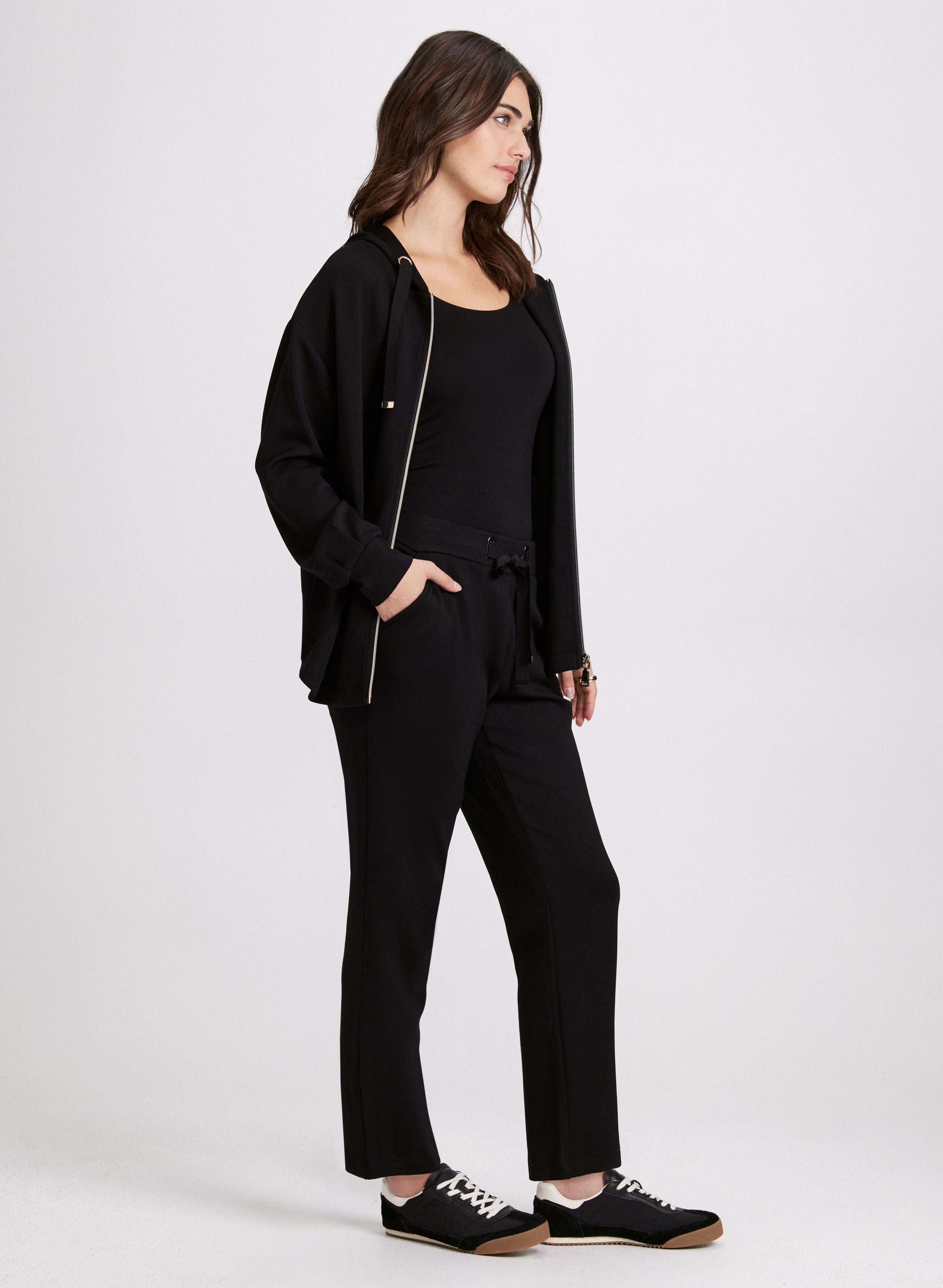Comfortable Drawstring Waist Pull On Pants for Men & Women - Casual Lounge, Yoga, and Travel Wear
