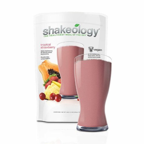 Shakeology Tropical Strawberry Vegan Protein Powder - 30 Servings Bulk Pack in Resealable Bag | Meal Replacement & Post-Workout Recovery Shake for Athletes & Fitness Enthusiasts