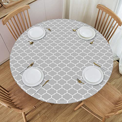 Gray Moroccan Trellis Pattern