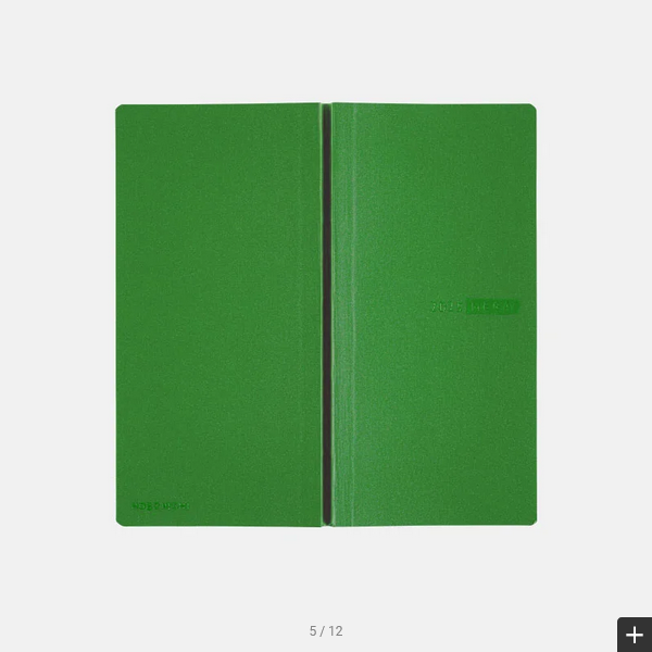 Hobonichi Weeks MEGA 2025 Planner - Leaf Green Softcover Weekly Horizontal Notebook, English Edition (January Start, Monday Start) | Perfect for Journaling, Planning & Productivity | Ideal for Students, Professionals & Creative Writers