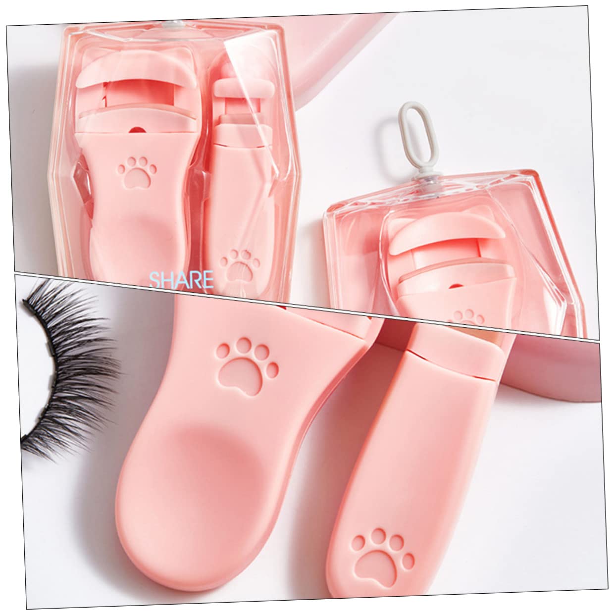 Minkissy Professional Eyelash Curler - Permanent Curling Tool for Long Lashes, Portable & Ergonomic Design - Perfect for Daily Makeup, Bridal Looks, and Salon Use