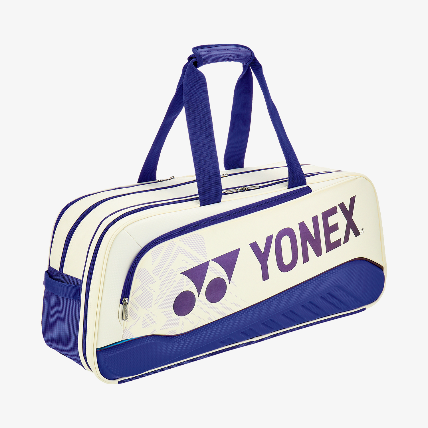 Yonex BAG02531WWDB Expert Tournament Badminton Bag (White/Deep Blue) - Premium Sports Gear for Badminton Players & Tournament Use