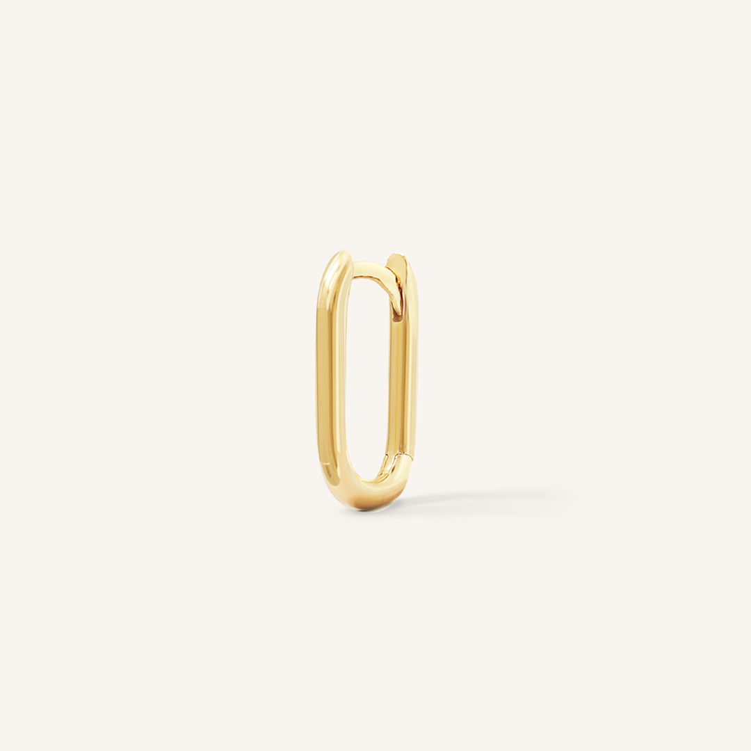 Marley Rectangle Hoops - Trendy Gold & Silver Dangle Earrings for Women | Perfect for Parties, Weddings & Everyday Wear