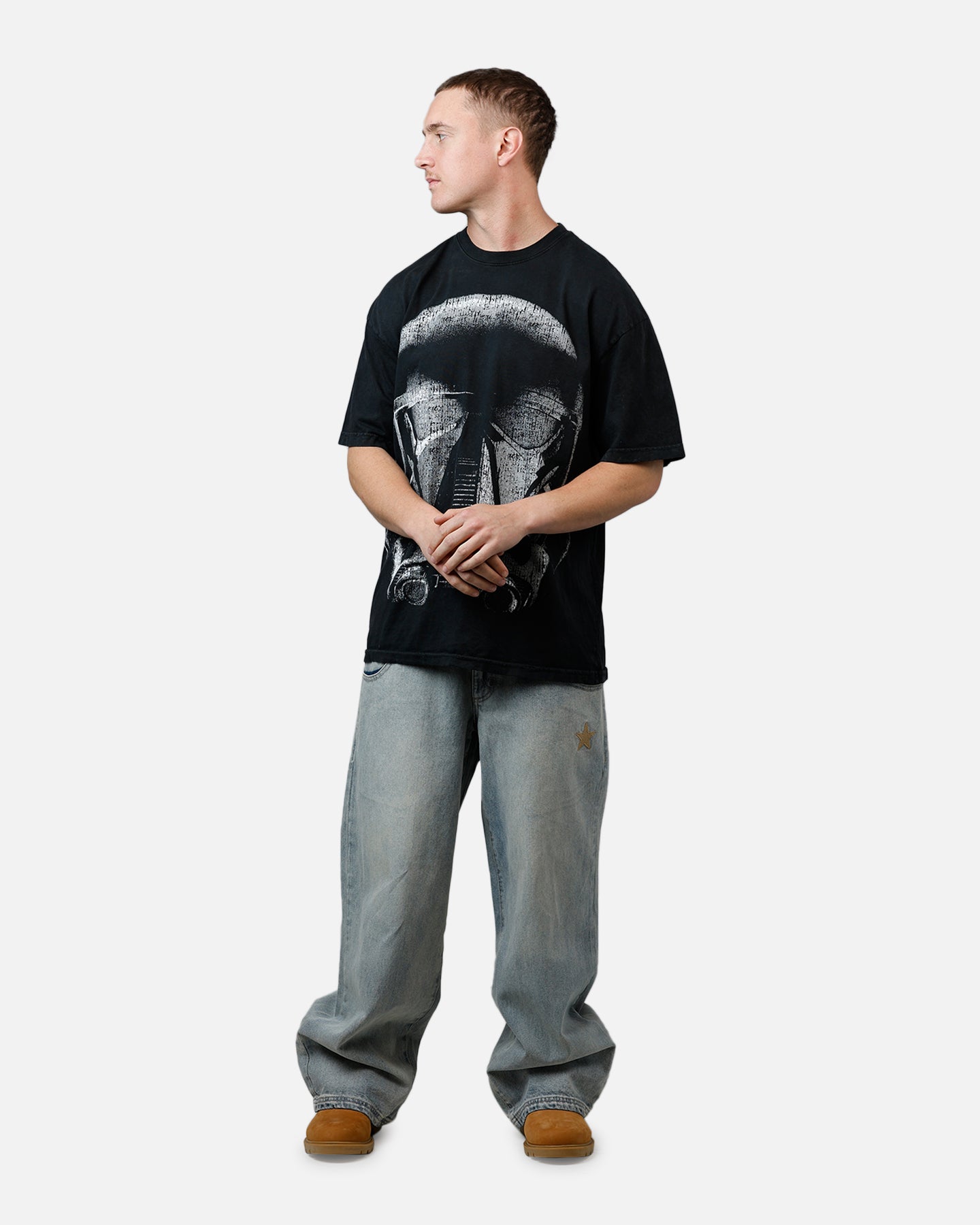 73 Studio Star Wars Death Trooper Vintage T-Shirt Black - Perfect for Cosplay, Gift Giving & Star Wars Fans