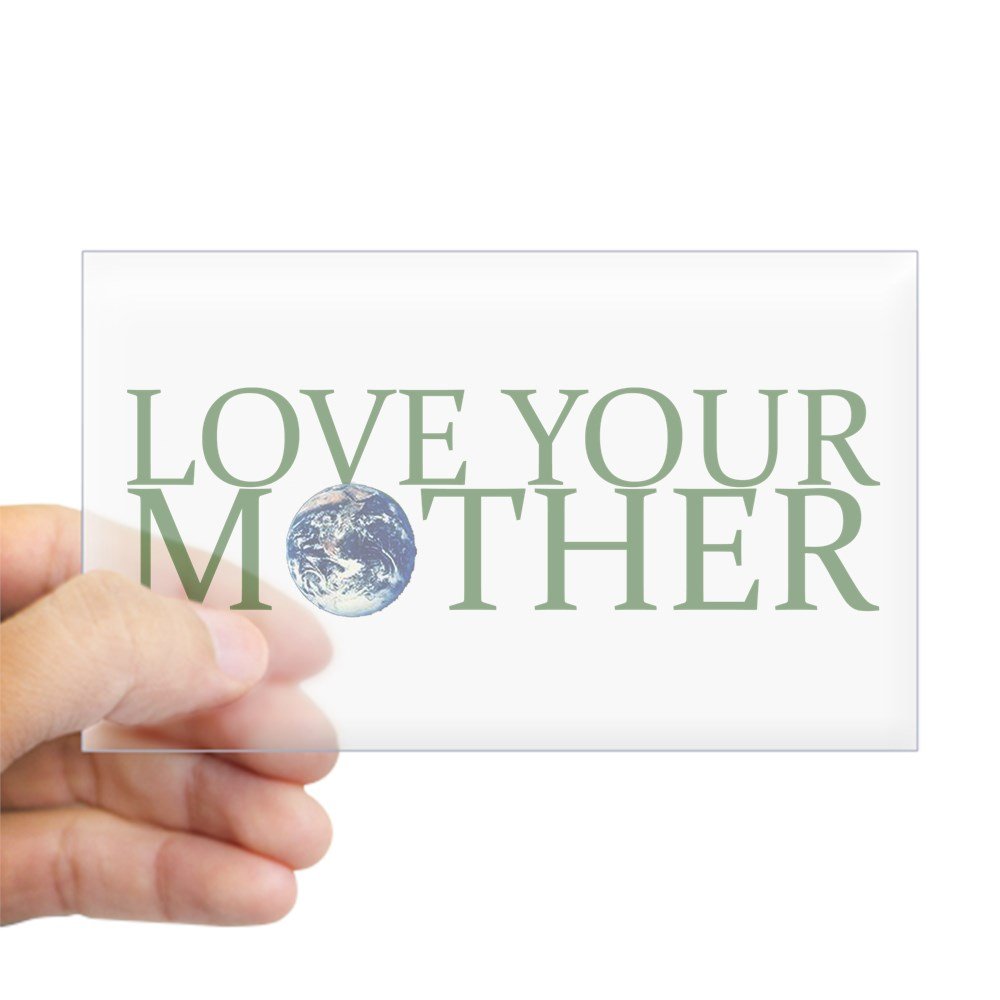 Love Your Mother Rectangle Bumper Sticker - Waterproof Vinyl Car Decal for Windows, Laptops & Notebooks - Perfect for Earth Day, Environmental Awareness & Family Appreciation Gifts