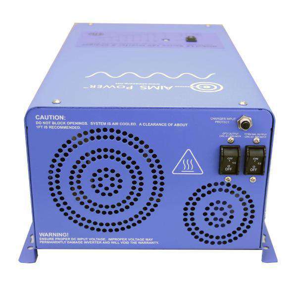 Aims Power PICOGLF15W12V120V 1500W Pure Sine Wave Inverter Charger - ETL Certified to UL 458 - Perfect for RVs, Boats & Off-Grid Power Solutions