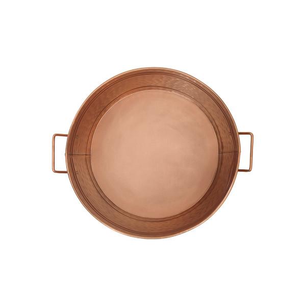 Hammered Copper Plated Bathtub - Vintage Style Freestanding Soaking Tub for Bathroom & Spa Relaxation