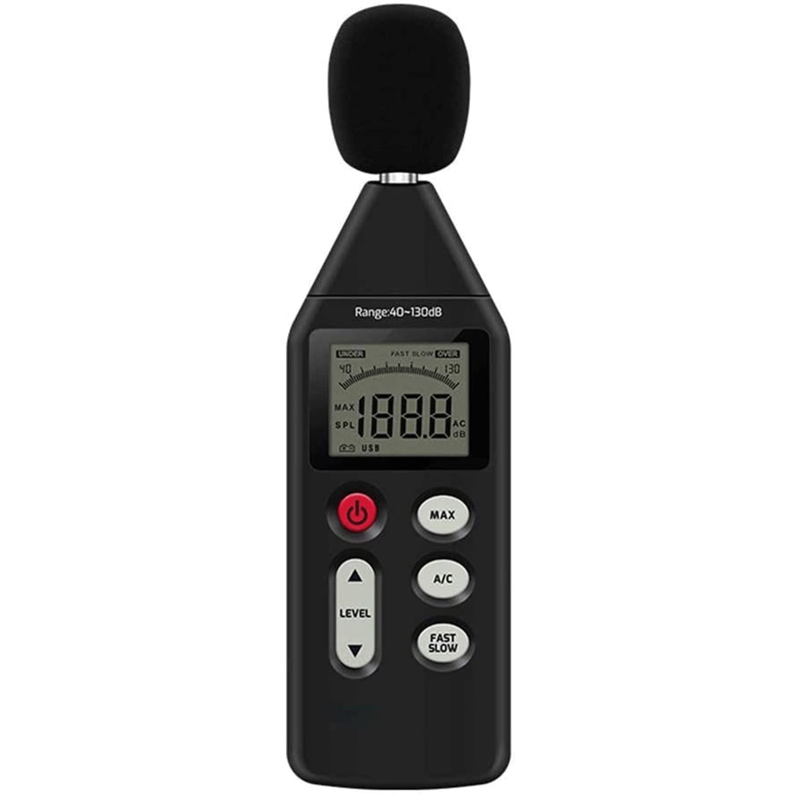Digital Sound Level Meter - Decibel Meter with LCD Backlit Display & Auto Range, Noise Measuring Device for Home, Office, Factory, and Industrial Use (Ideal for Workplace Safety, Audio Testing, and Environmental Noise Monitoring)