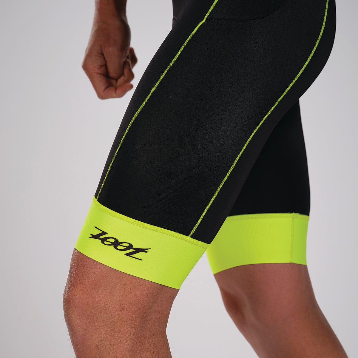 Men's Core+ Tri Aero Racesuit - High Performance Triathlon Suit in Safety Yellow for Cycling, Running & Swimming Competitions
