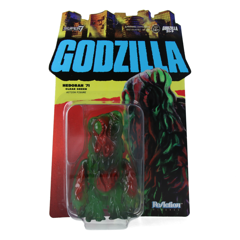 Toho Hedorah Clear Green ReAction Figure - Godzilla Movie Monster Collectible for Display & Gifts