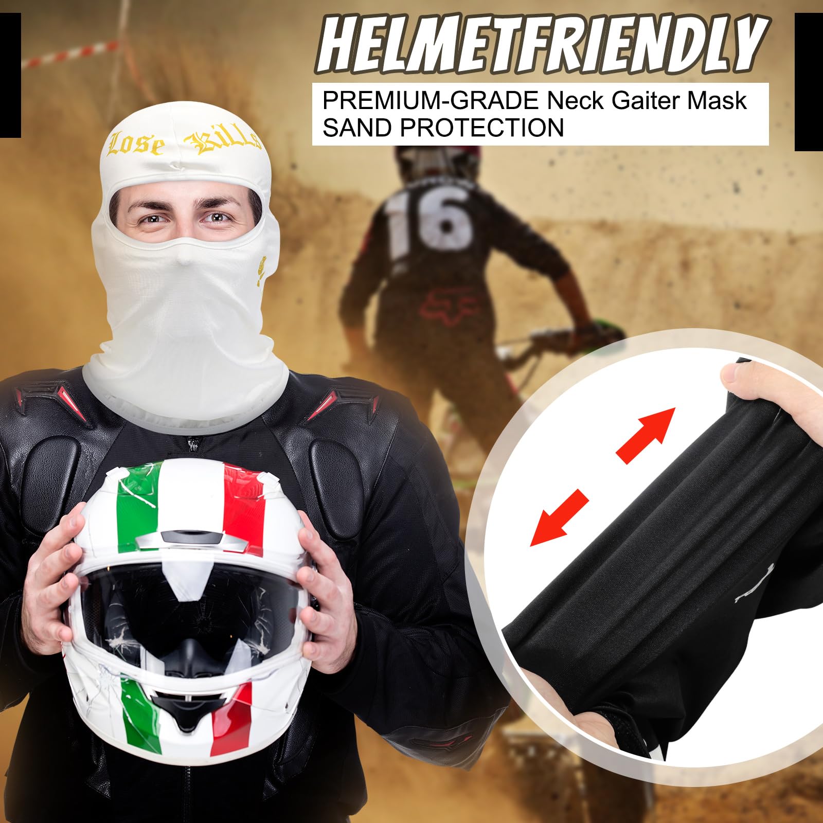 Wesiti 4-Pack Balaclava Face Mask - Breathable Ski Mask for Cycling, Sun Protection & Outdoor Sports (Green, Pink, White, Yellow) - Perfect for Winter Sports, Motorcycling & UV Protection