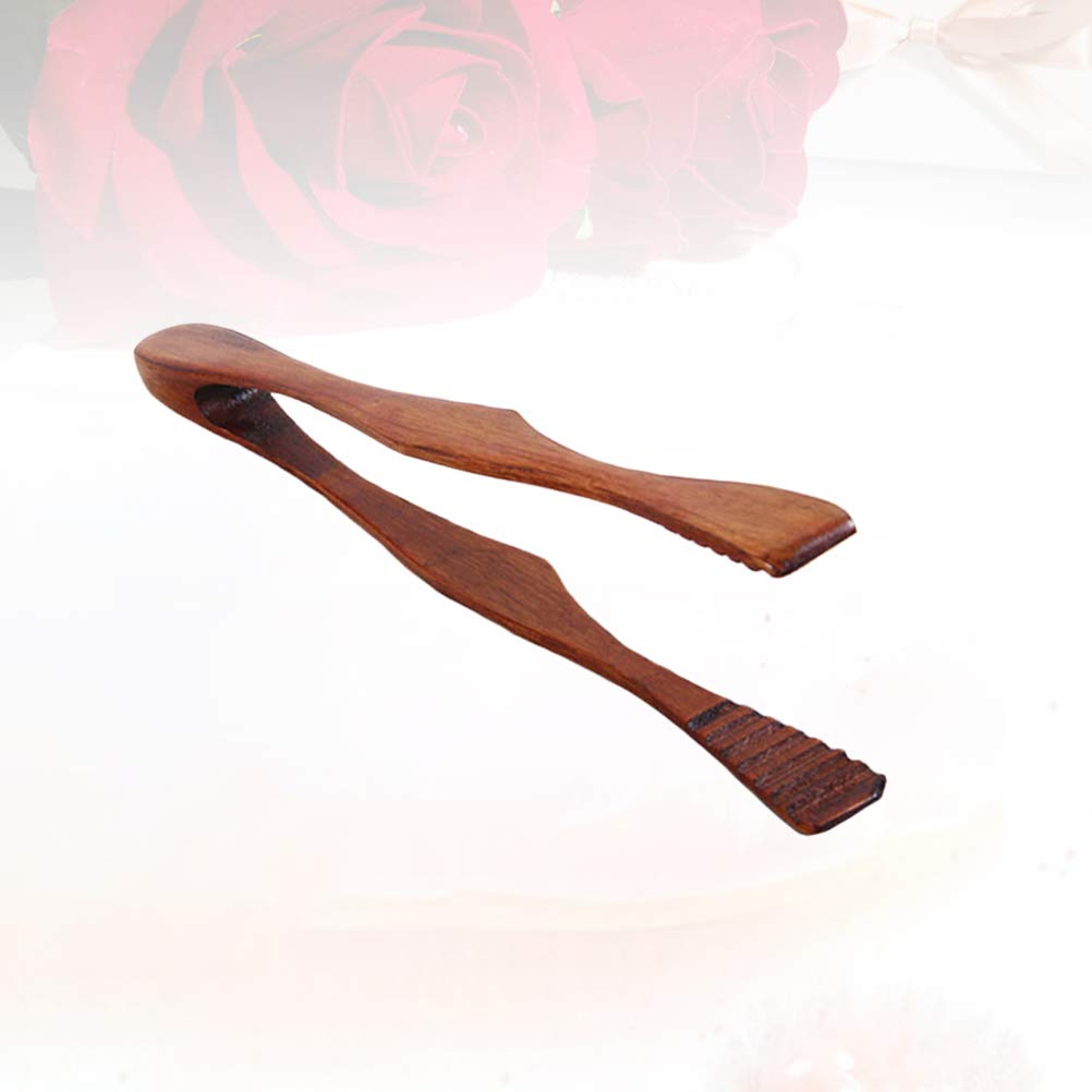 DOITOOL Wooden Bread Clips - 12 Pack Kitchen Serving Tongs for Bread, Pastries, and Sandwiches - Natural Wood Food Clips for Baking, Picnics, and Party Serving