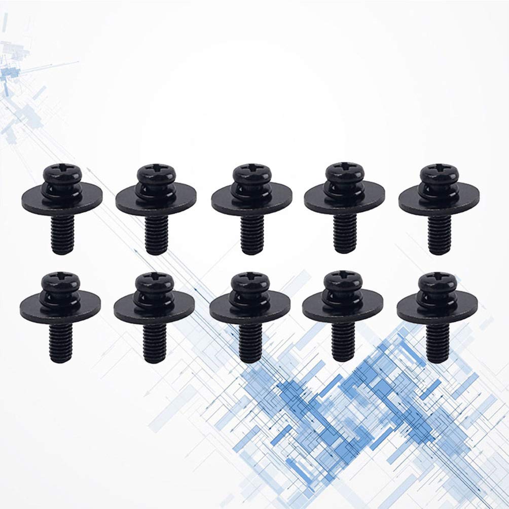 10-Piece Drum Lug Mounting Screws with Washers - Premium Replacement Hardware for Snare & Bass Drum Parts - Perfect for Drum Repair, Maintenance & DIY Projects