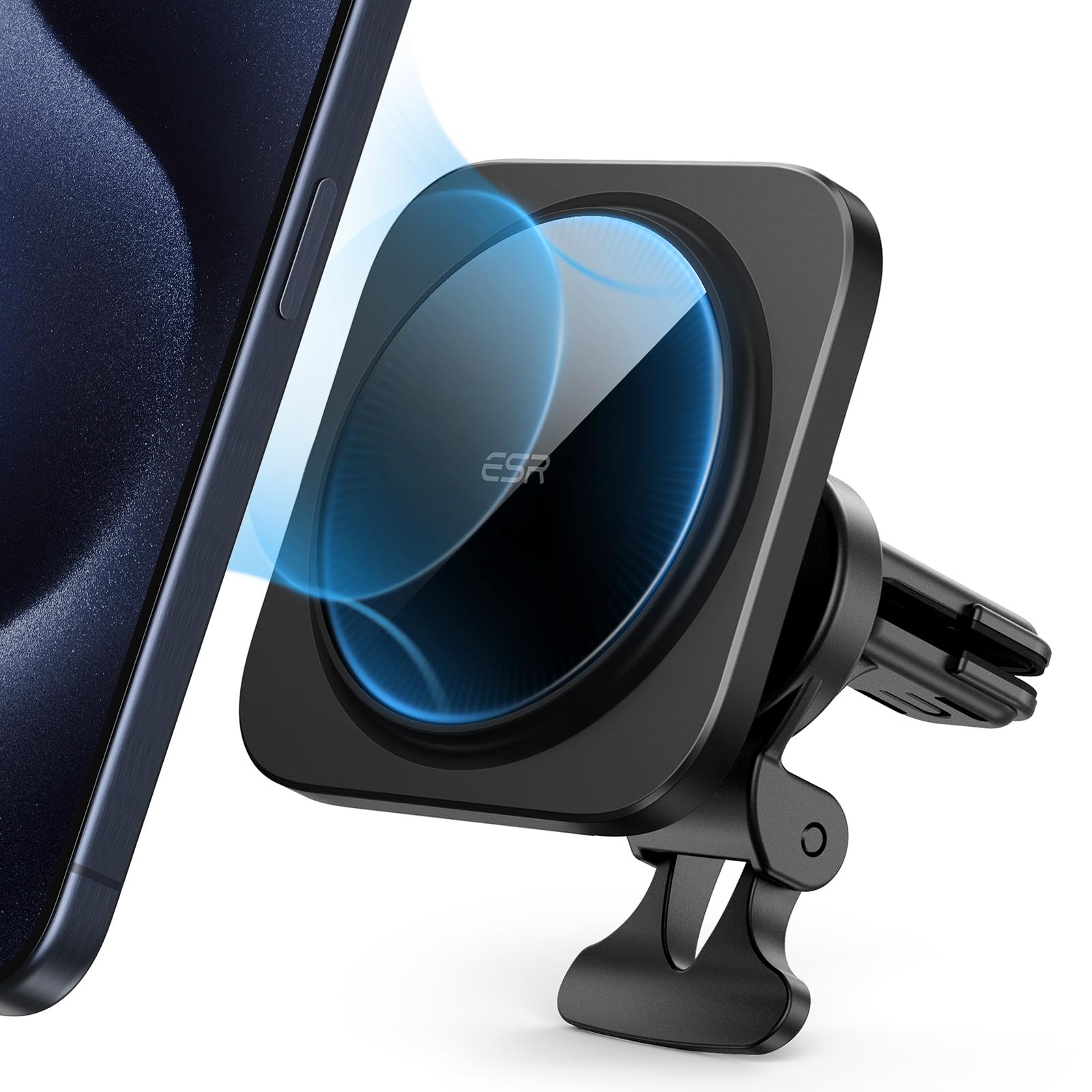 ESR MagSafe Car Mount - Magnetic Air Vent Phone Holder for iPhone 16/15 Pro Max/Plus/14/13/12 Mini & Galaxy S25 Ultra - Secure Hands-Free Car Accessory (No Charging) - Perfect for Commuting, Road Trips & GPS Navigation