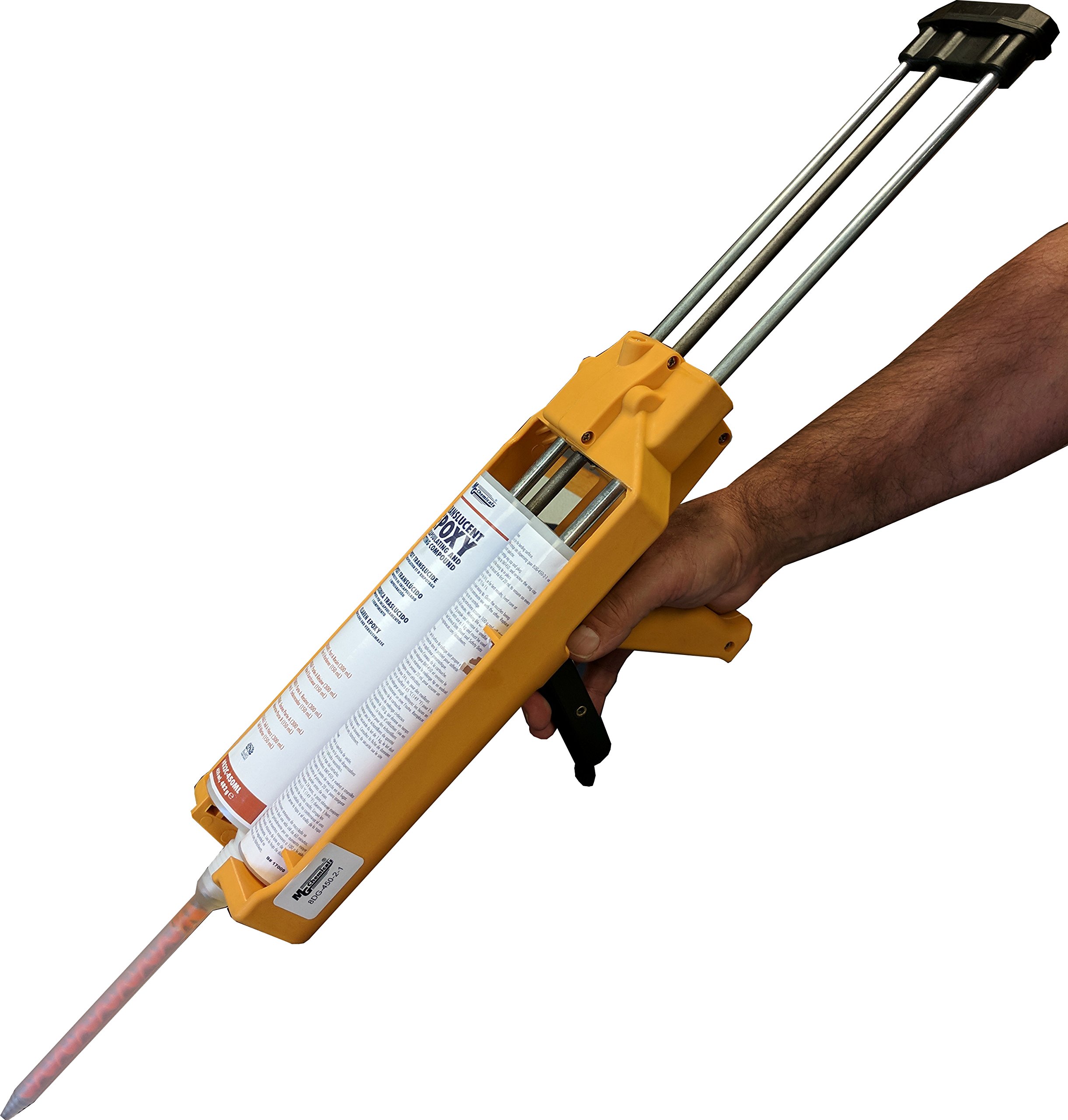 MG Chemicals 450mL 2:1 Epoxy Dispensing Gun - 8DG-450-2-1 for Precise Adhesive Application | Ideal for Construction, Automotive & DIY Projects