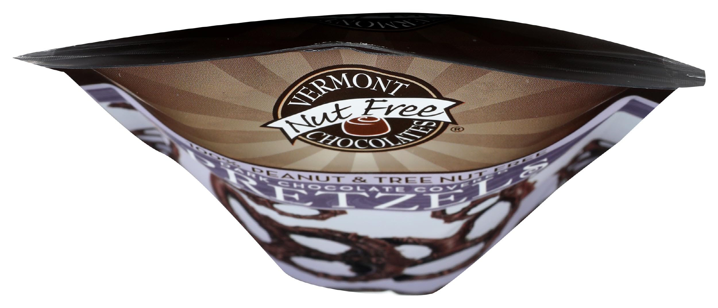 Vermont Nut Free Dark Chocolate Covered Pretzels - 5oz Bag | Gluten Free Snacks for School, Parties & Gifts | Allergy Friendly Treats