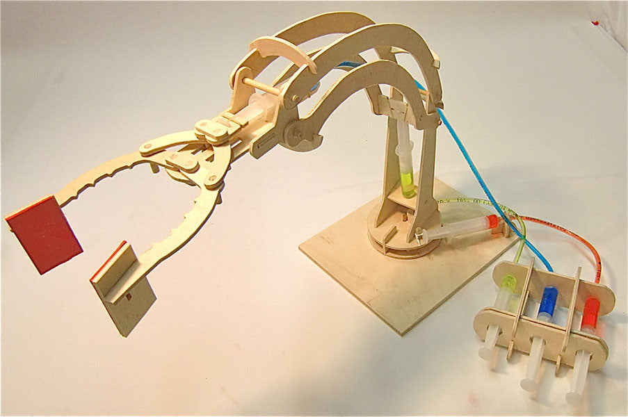 Hydraulic Robotic Arm Kit - DIY STEM Educational Toy for Kids & Adults | Perfect for Science Projects, Engineering Learning & Home Automation Experiments