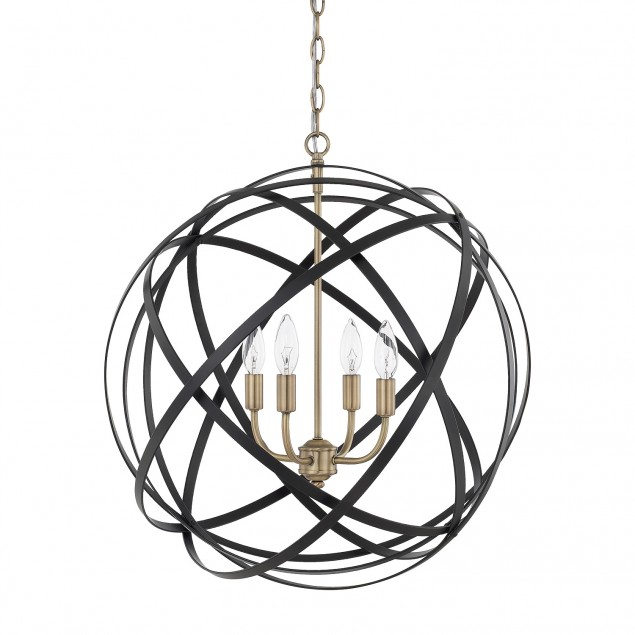 Skai Chandelier Russet - Elegant Rustic Ceiling Light Fixture for Dining Room, Living Room & Bedroom Decor