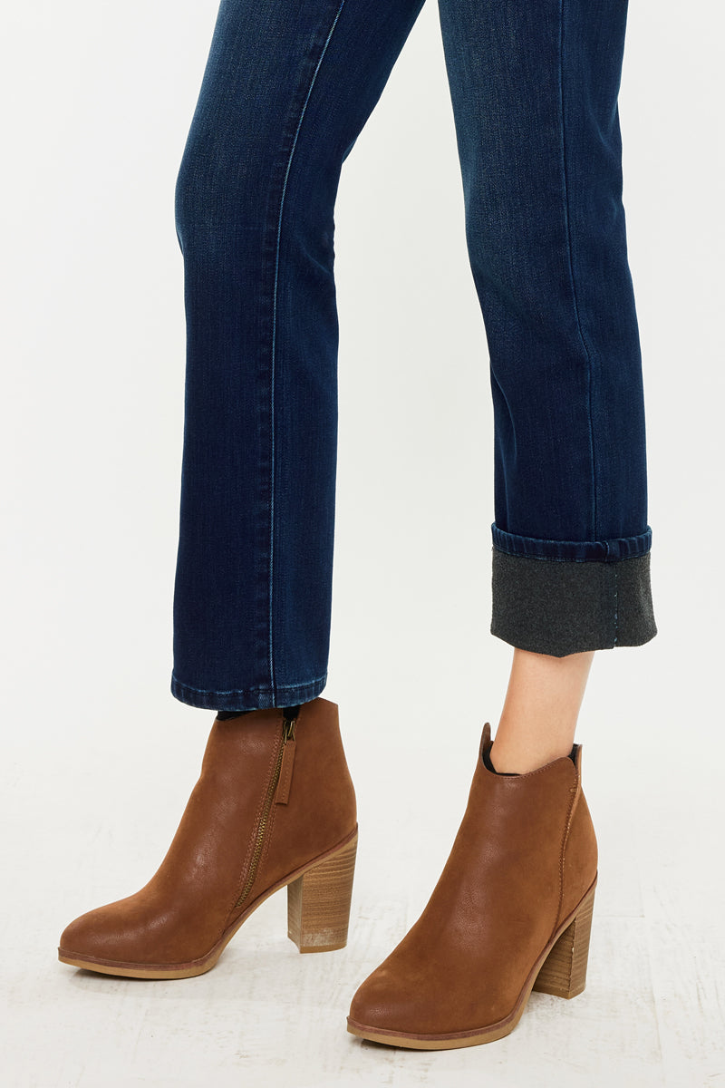 Felicity High Rise Slim Straight Leg Jeans for Women - Stretchy Comfort Fit Denim Pants for Casual Wear & Everyday Outfits