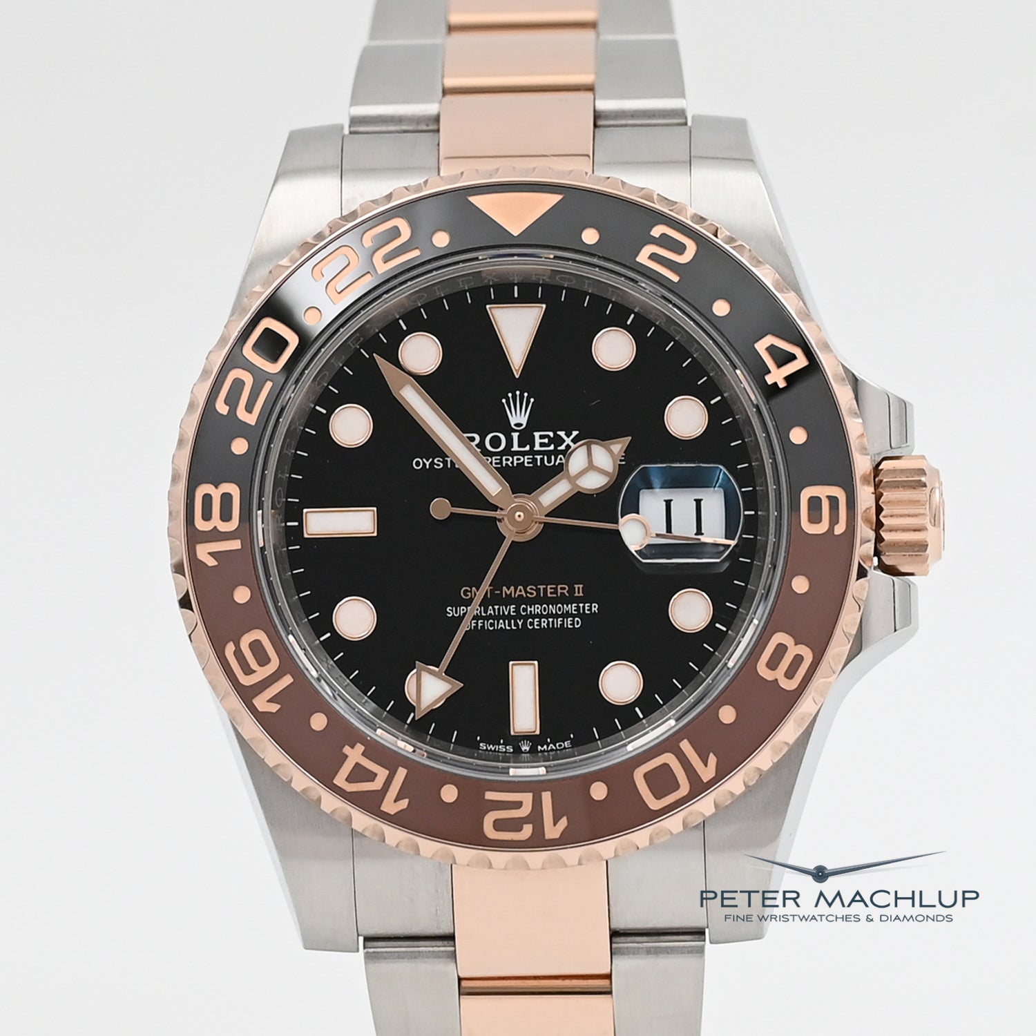 2024 Rolex GMT-Master II Root Beer Watch - Luxury Stainless Steel & Gold Men's Timepiece for Travel & Business