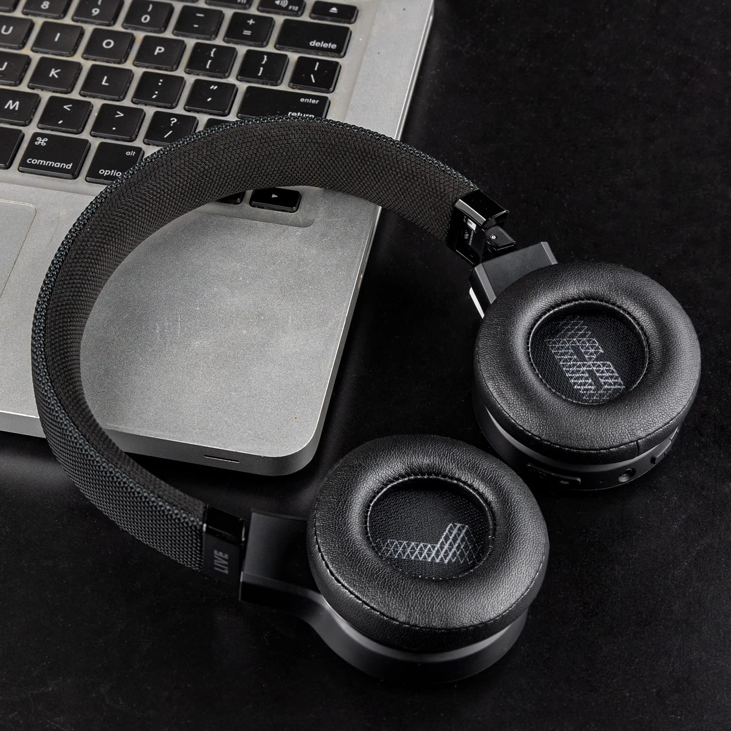 SOULWIT Replacement Ear Pads for JBL Live 460NC Wireless Headphones - Soft Protein Leather Earpad Cushions with Noise Isolation Foam (Black) - Perfect for Gaming, Travel & Office Use