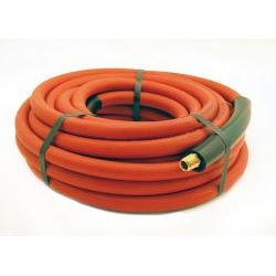 3/8 Inch x 25 Ft Mongoose Domestic Red Rubber Air Hose - Durable & Flexible for Home, Garage & Workshop Use