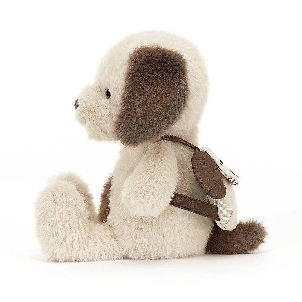 Jellycat Puppy Backpack - Soft Plush Dog Backpack for Kids & Toddlers - Cute Animal Bookbag for School, Travel, and Everyday Use