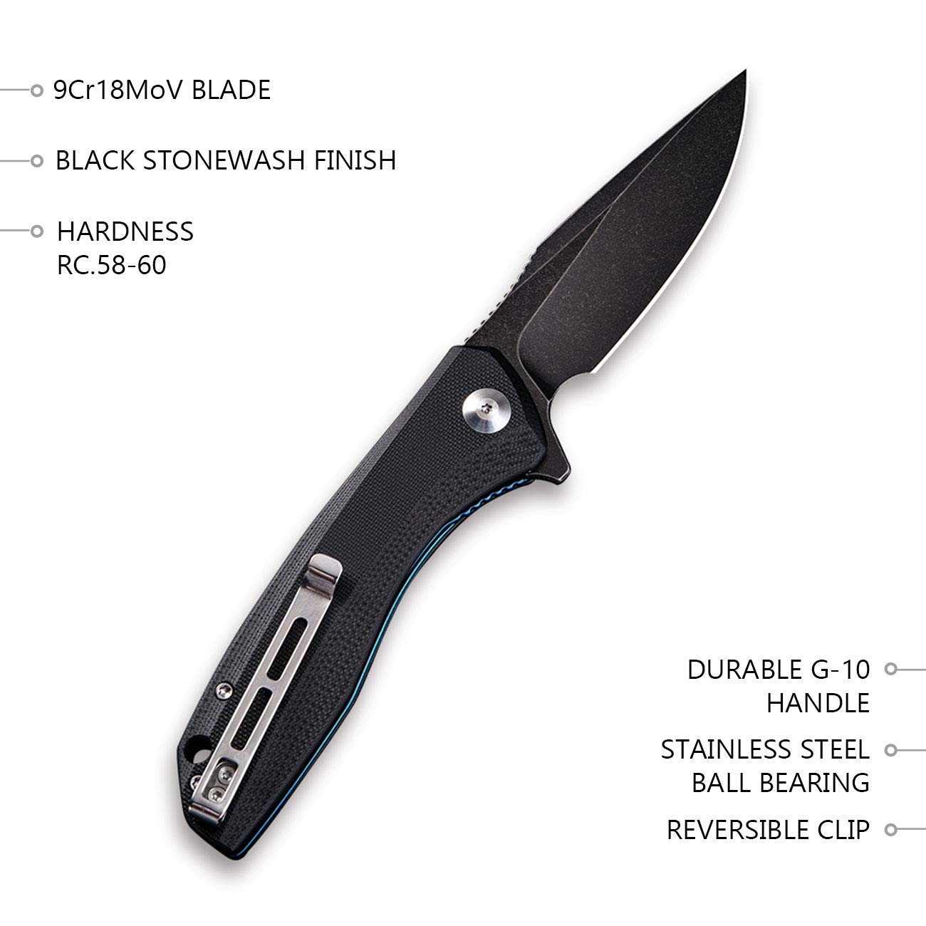 CIVIVI Conspirator Folding Knife & Baklash Bundle - Premium EDC Pocket Knife Set for Outdoor, Camping, Hiking & Everyday Carry