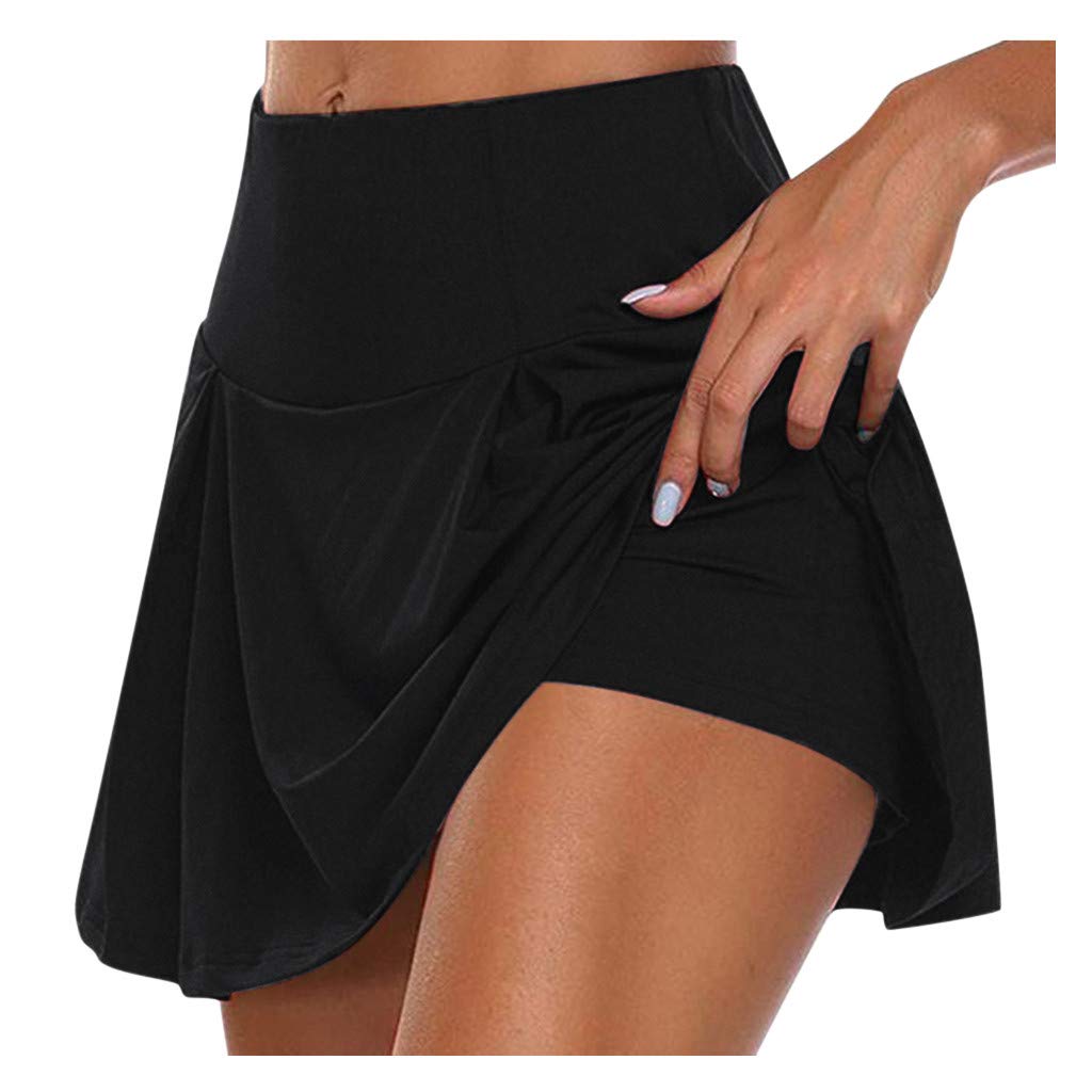 Women's High Waist Yoga Shorts - Tummy Control Workout & Running for Gym, Cycling