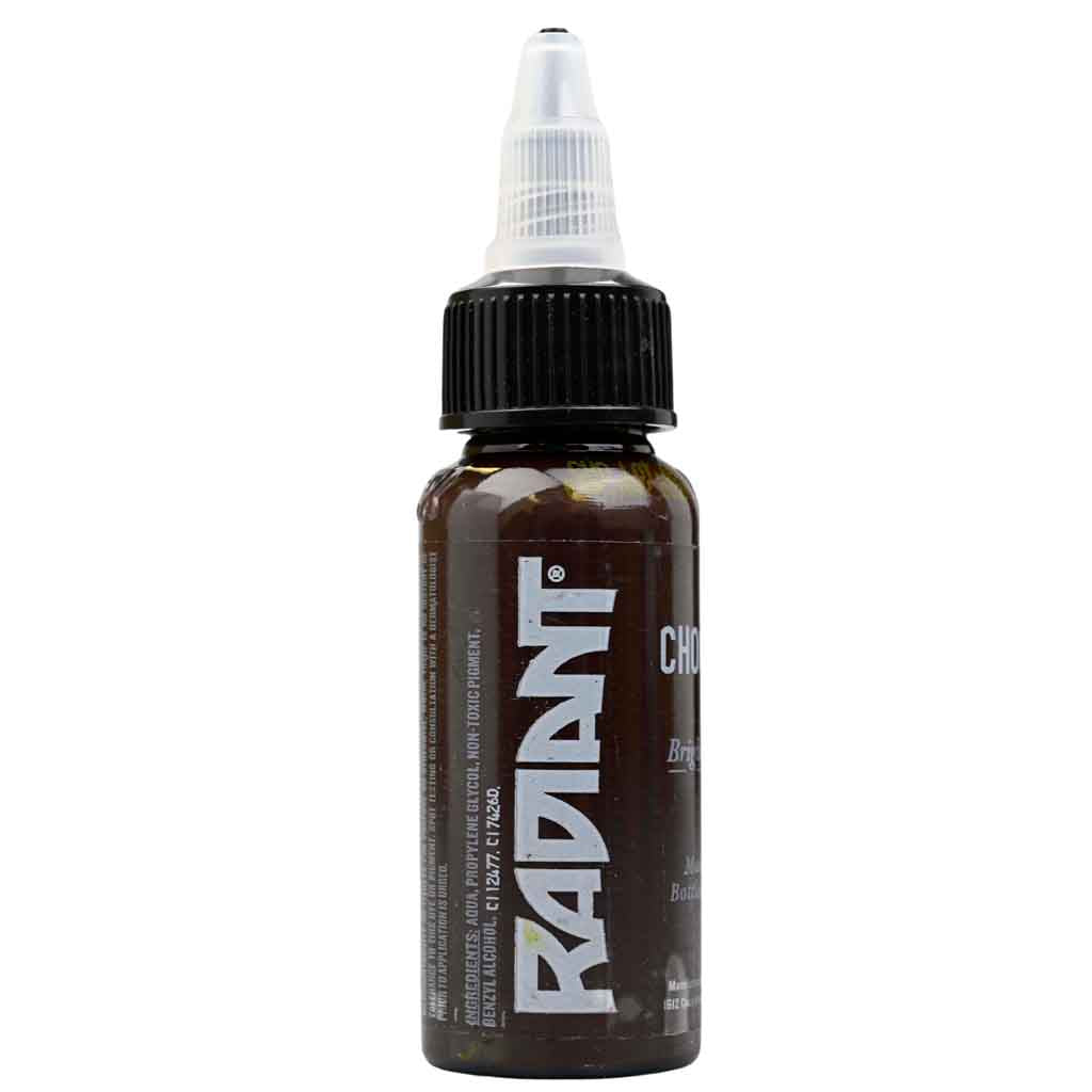 Premium Chocolate Brown Tattoo Ink - 1 oz Bottle for Professional Tattoo Artists | Vegan, Sterile & Long-Lasting Pigment | Ideal for Realism, Shading & Fine Line Work