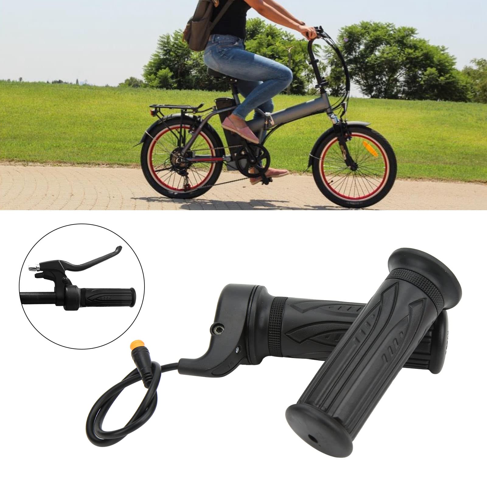 **ANKROYU 1 Pair 20X Electric Bike Throttle – Waterproof Scooter Speed Throttle Handle for 22.2mm Handlebar – Perfect for E-Bike & Scooter Upgrades (Ideal for Commuting, Off-Road & Urban Riding)**