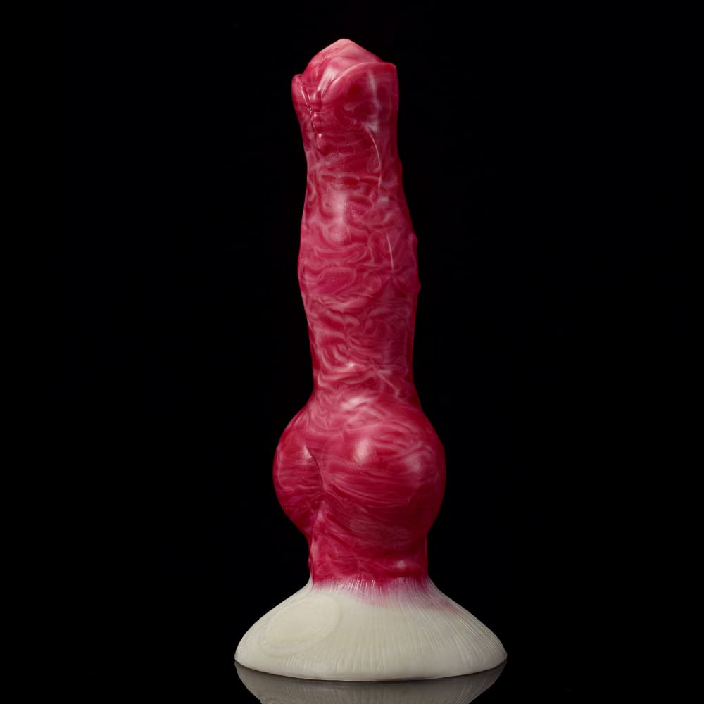 Premium Liquid Silicone Alien/Fido Dildo with Strong Suction Cup - Realistic BeHorny Adult Sex Toy for Solo Play & Couples Intimacy - Waterproof & Body-Safe for Shower, Bedroom & BDSM Scenes