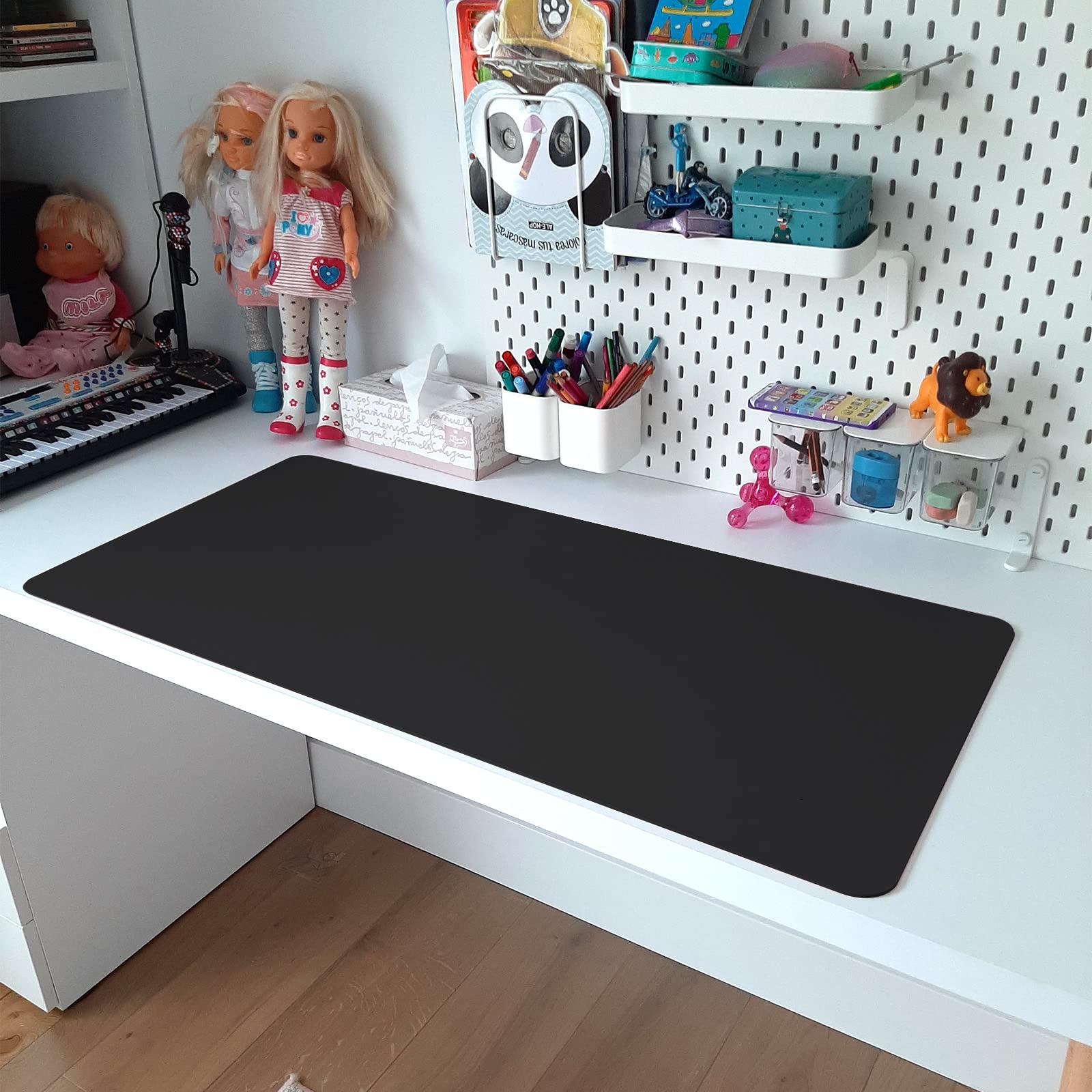 Premium PU Leather Waterproof Desk Pad Protector - Dual-Sided Office Writing Mat for Home & Work (35.4