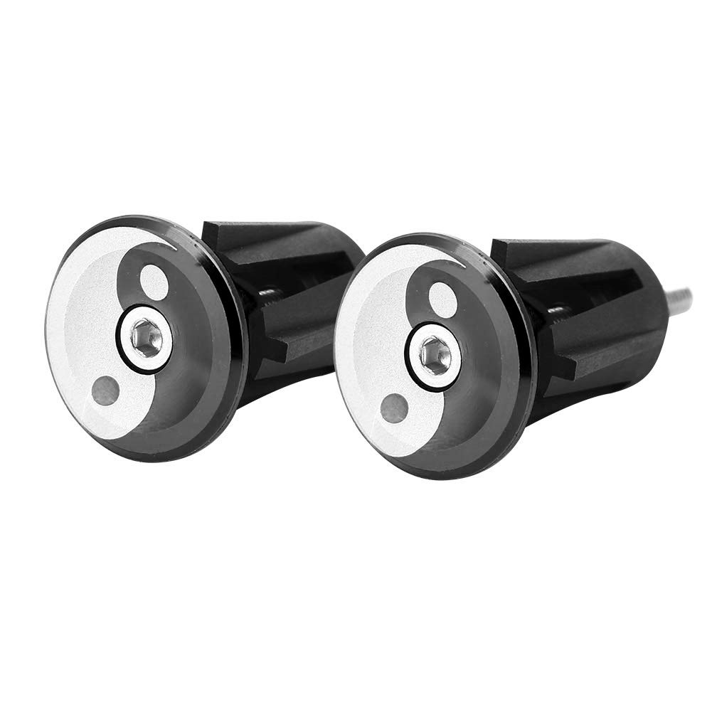 Durable Aluminum Alloy Bike Bar End Plugs - 1 Pair for Mountain Bikes & MTB - Perfect for Outdoor Cycling, Commuting & Trail Riding