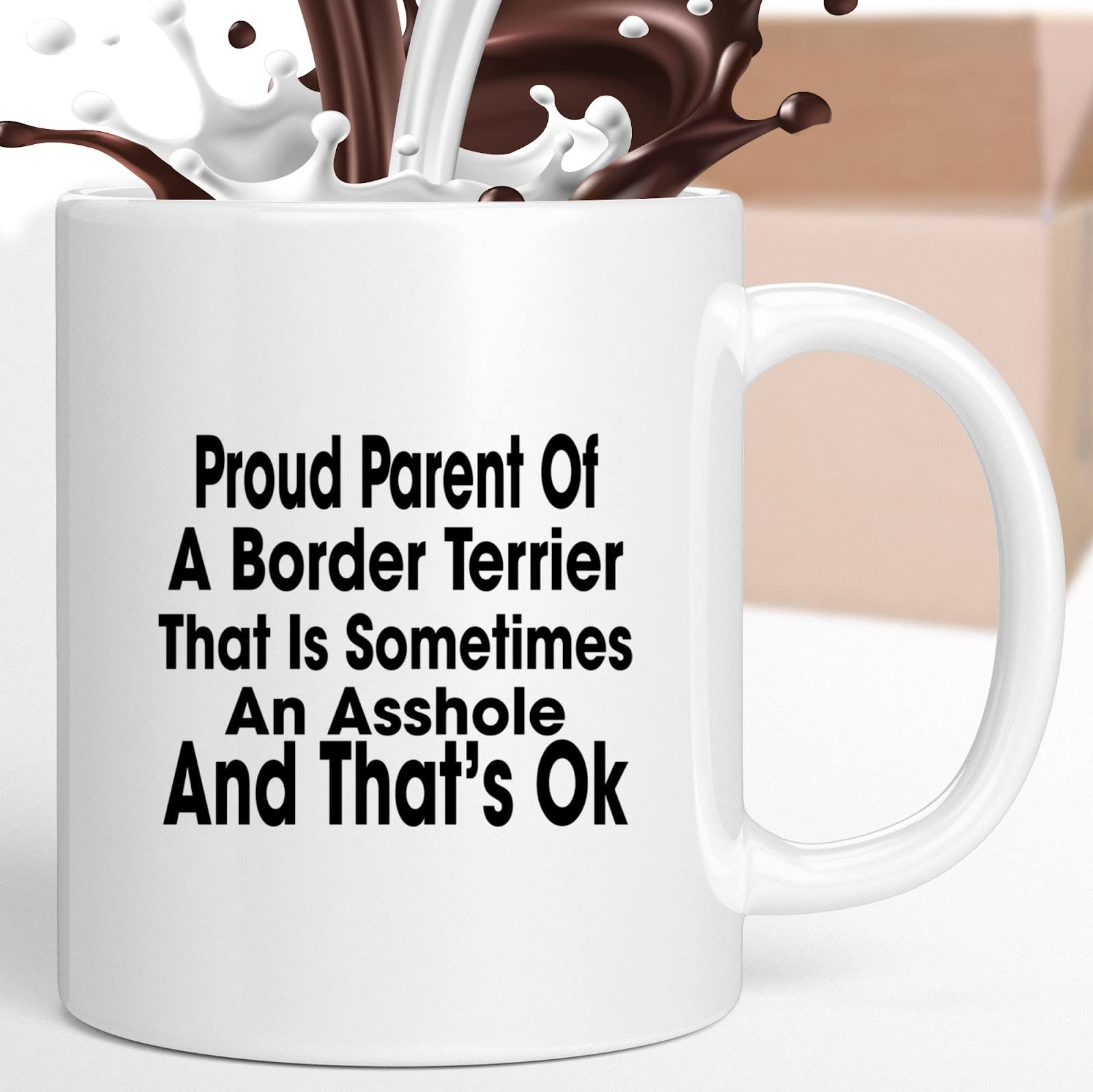 Border Terrier Coffee Mug - Cute Dog Lover Gift for Women, Mom & Pet Owners - Perfect for Tea, Coffee & Office Use