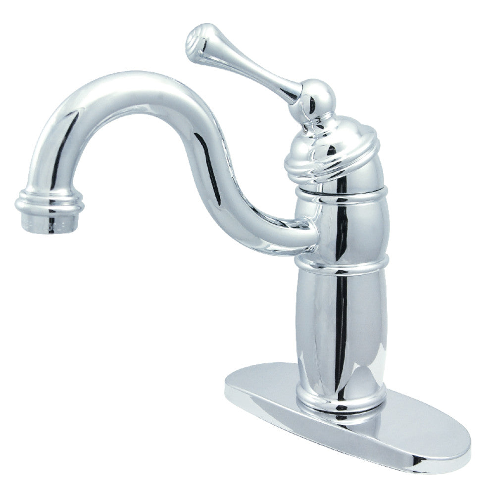 Kingston Brass KB1480BL Vintage Single Handle Monoblock Bar Faucet - Classic Design for Kitchen, Wet Bar & Outdoor Use