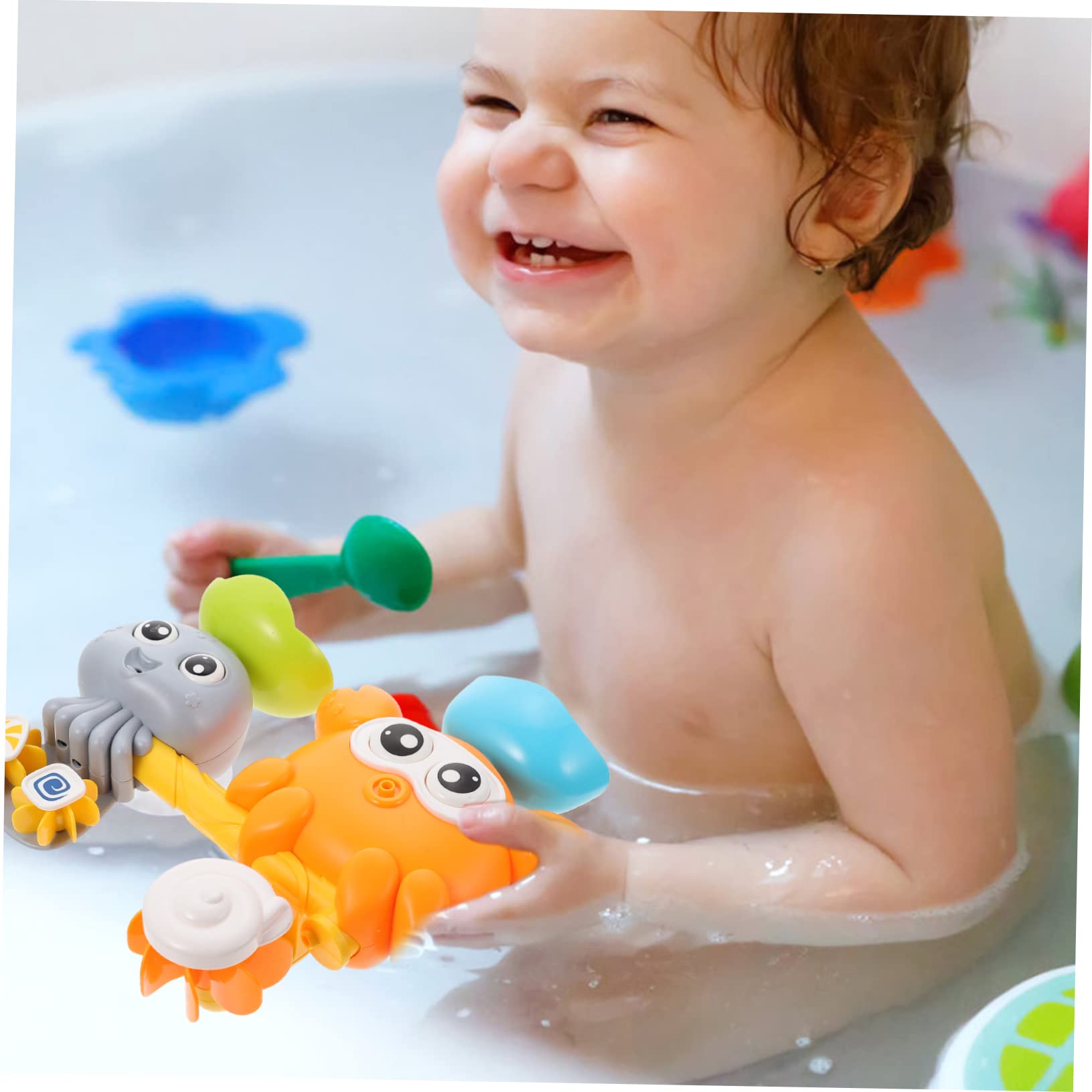 VICASKY 5-Piece Water Toy Set for Kids - Fun Bath Tub Toys, Floating Animal Figures, Non-Toxic ABS Plastic - Perfect for Bathtime Play, Pool Parties & Sensory Development