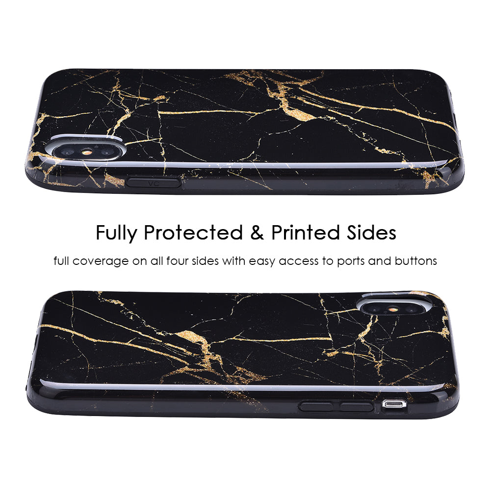 Elegant Black & Gold Marble iPhone Case - Premium Protective Cover with Slim Fit Design for iPhone [Model] - Perfect for Everyday Use, Office & Special Occasions