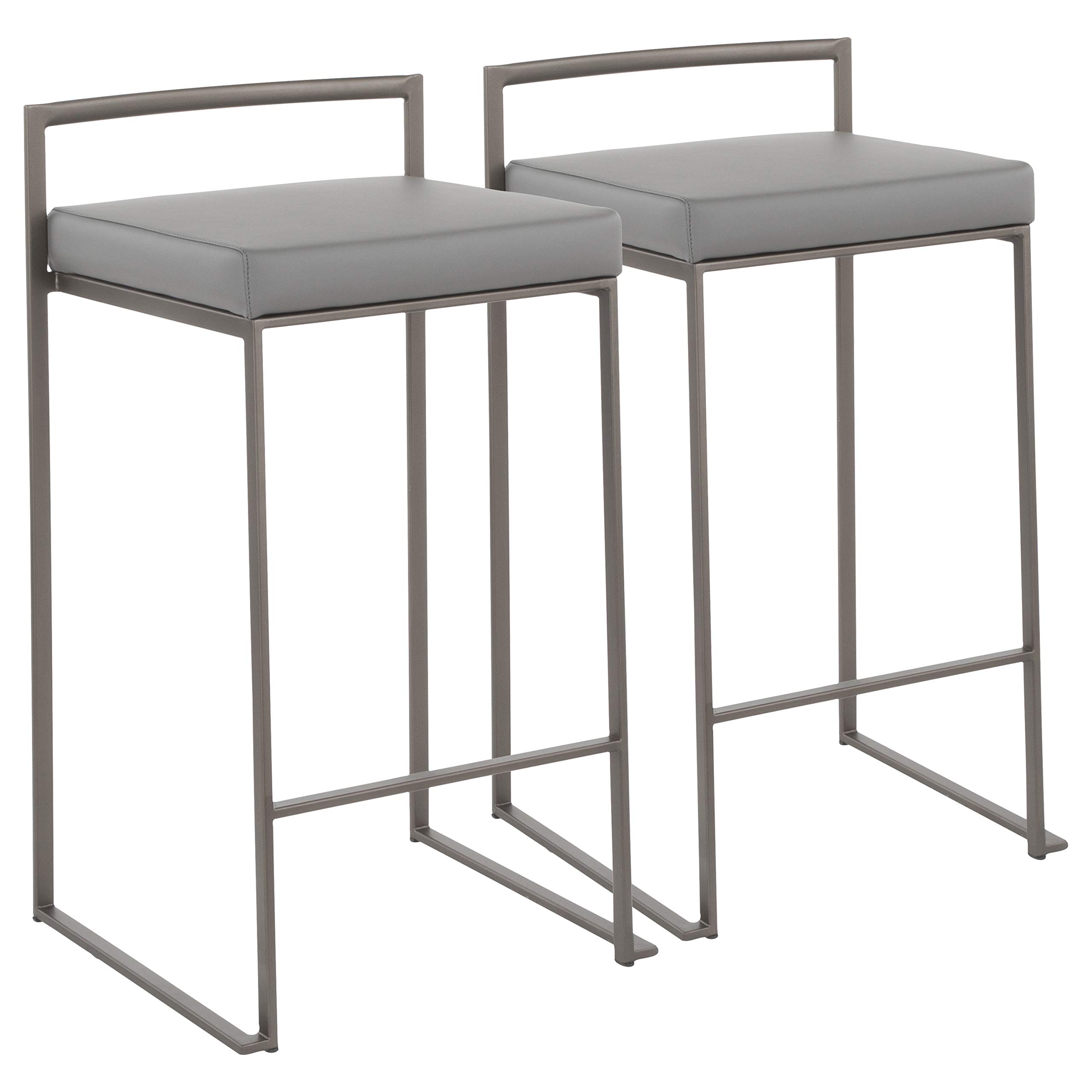 Antique Metal Counter Stools Set of 2 - 24