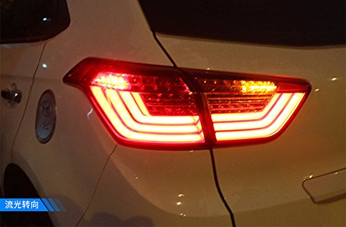 2014-2015 Hyundai IX25 Cantus Creta LED Tail Lights - Red High Performance Brake Lamps for Enhanced Visibility & Safety | Perfect for Night Driving & Foggy Conditions