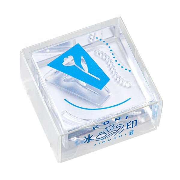 Kori Jirushi Large Ice Cube Stamp - Fun and Creative Ice Cube Maker for Cocktails, Drinks, and Parties - Hitotoki / King Jim Brand