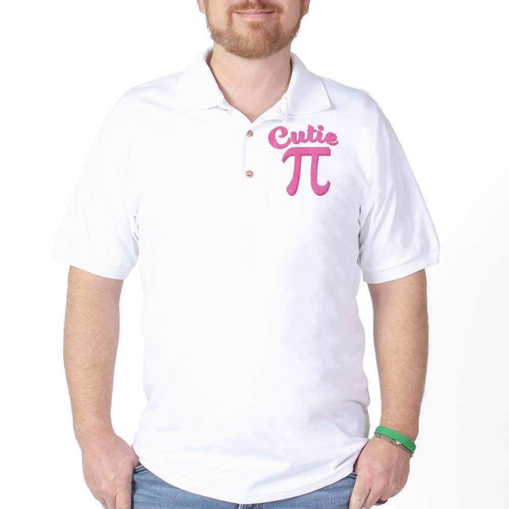 Cutie Pi Golf Shirt - Funny Math Geek Polo Shirt for Men & Women - Perfect for Golf Outings, Nerdy Parties & STEM Events