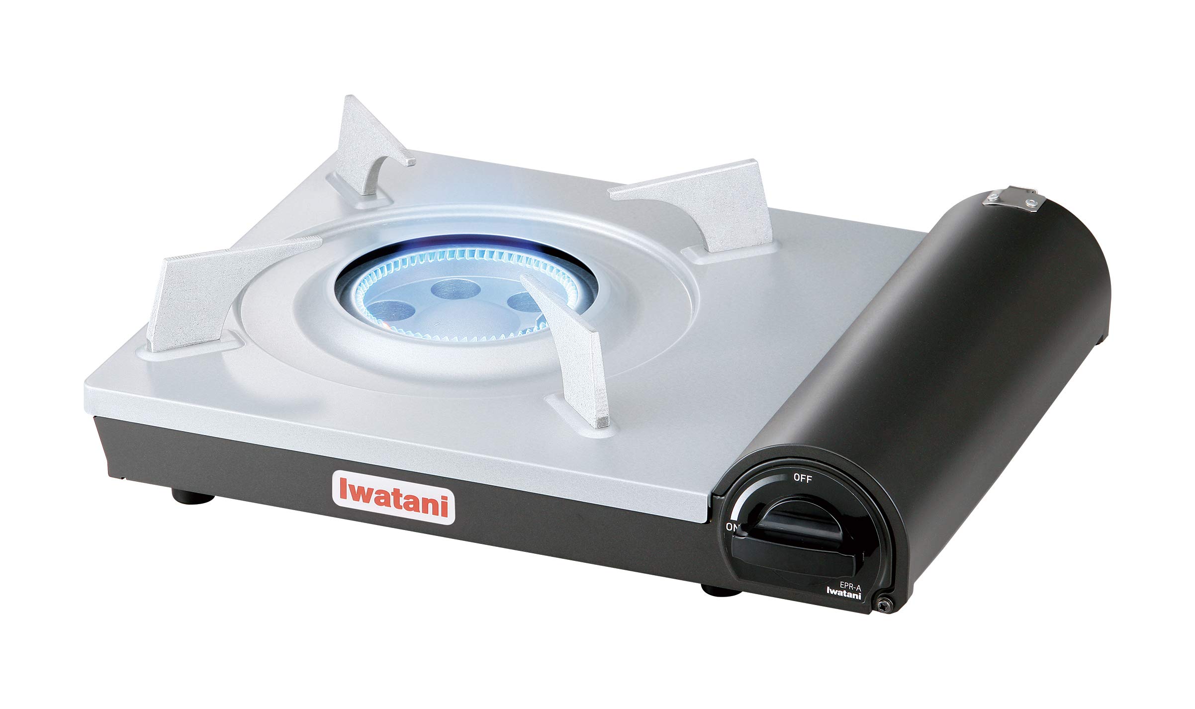 Iwatani America EPR Cassette Feu-EcoPremium Portable Butane Stove Cooktop - Compact Outdoor Camping & Indoor Cooking Gas Burner for Home, Travel & Emergency Use