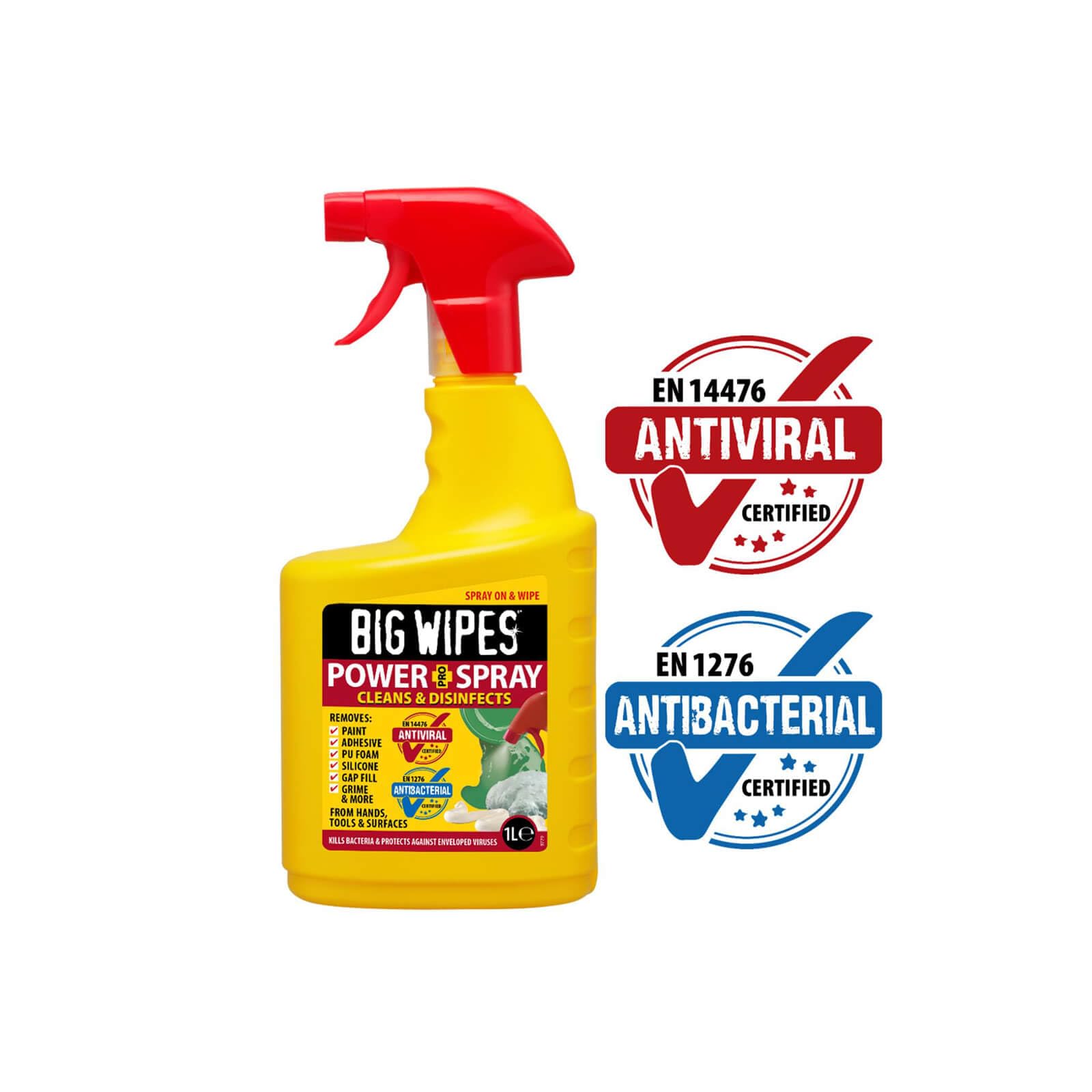Big Wipes BGW2448 1 Liter 4 X 4 Spray Bottle - Black | Perfect for Cleaning, Disinfecting & Car Detailing