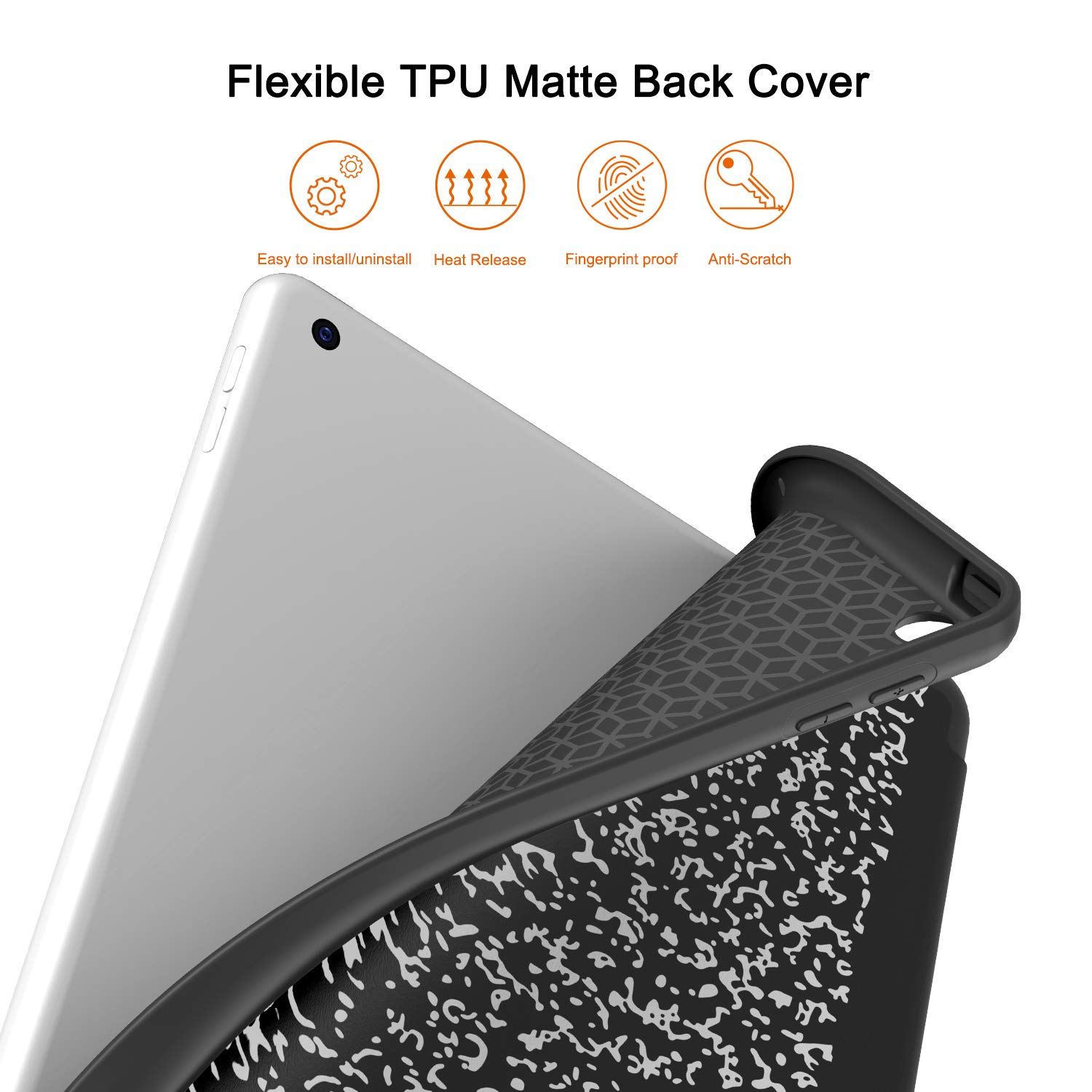 Shockproof iPad Case for 10.2 Inch iPad 9th/8th/7th Generation (2021/2020/2019) - Premium Protective Cover with Pencil Holder, Soft TPU Back & Auto Sleep/Wake | Perfect for Work, School & Travel Protection